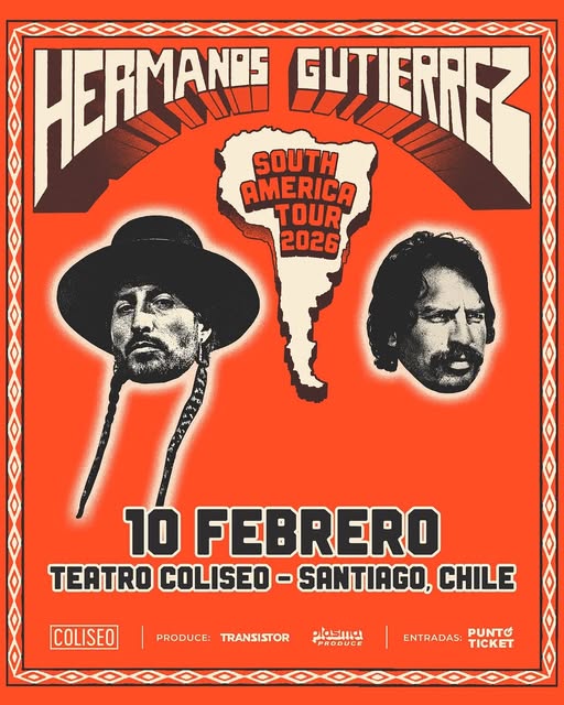 Hermanos Gutiérrez anuncian su concierto más grande en Chile: una noche de “Western sin voz” en el Teatro Coliseo