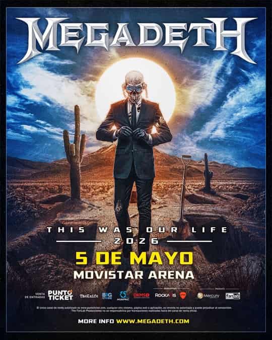 Megadeth en Chile 2026