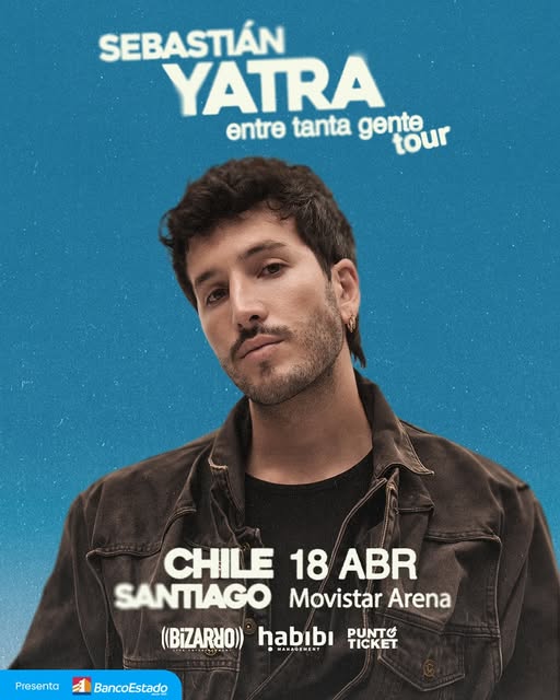 Sebastián Yatra en Chile 2026