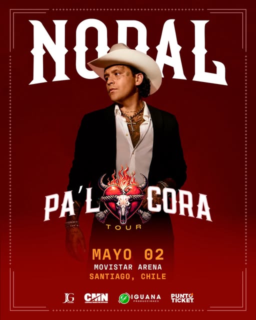Christian Nodal regresa a Chile: una noche de emociones en el Movistar Arena