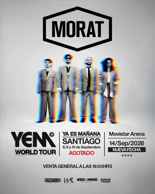 Morat hace historia en Chile: confirma cuarta fecha en el Movistar Arena tras tres sold out