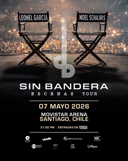 Sin Bandera anuncia su próxima gira “ESCENAS TOUR 2026” y confirma dos conciertos imperdibles en Chile