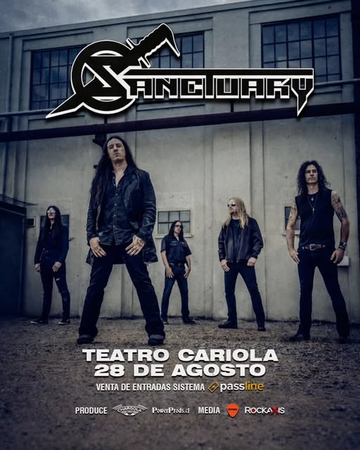 Sanctuary llega por primera vez a Chile con un show histórico en Teatro Cariola