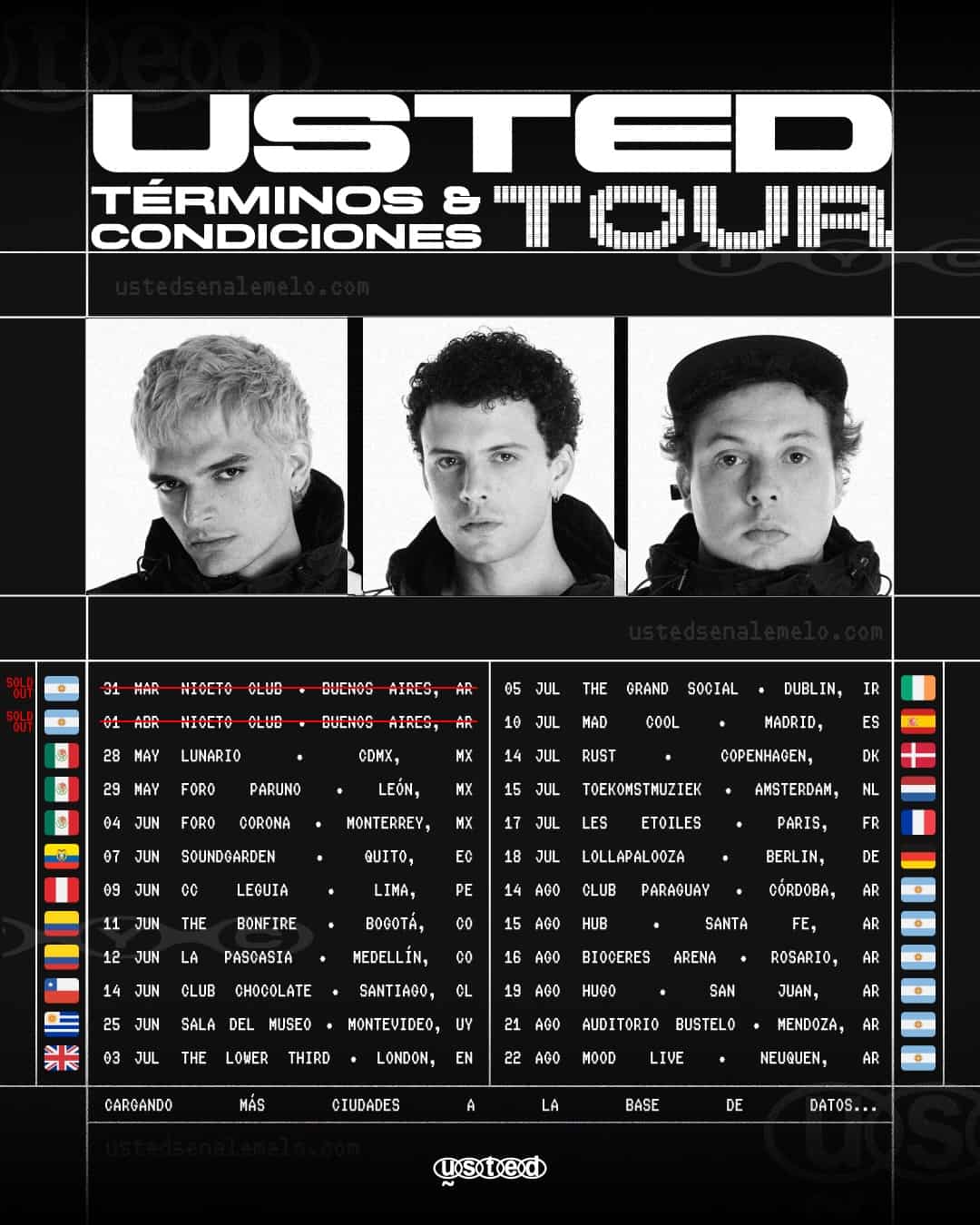 Usted Señálemelo anuncia su concierto en Santiago de Chile dentro de su gira internacional 2026