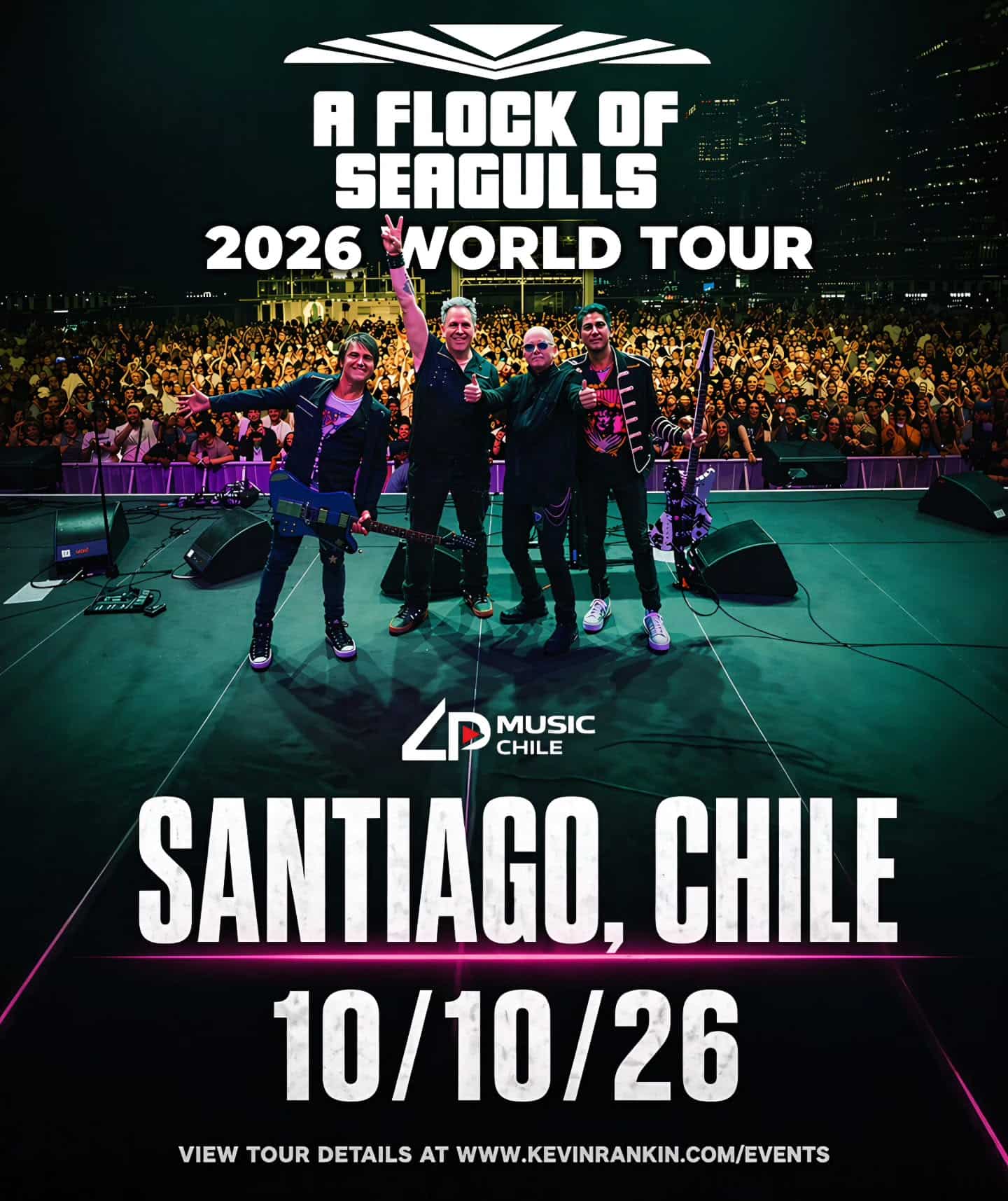 A Flock of Seagulls anuncia concierto en Santiago como parte de su 2026 World Tour