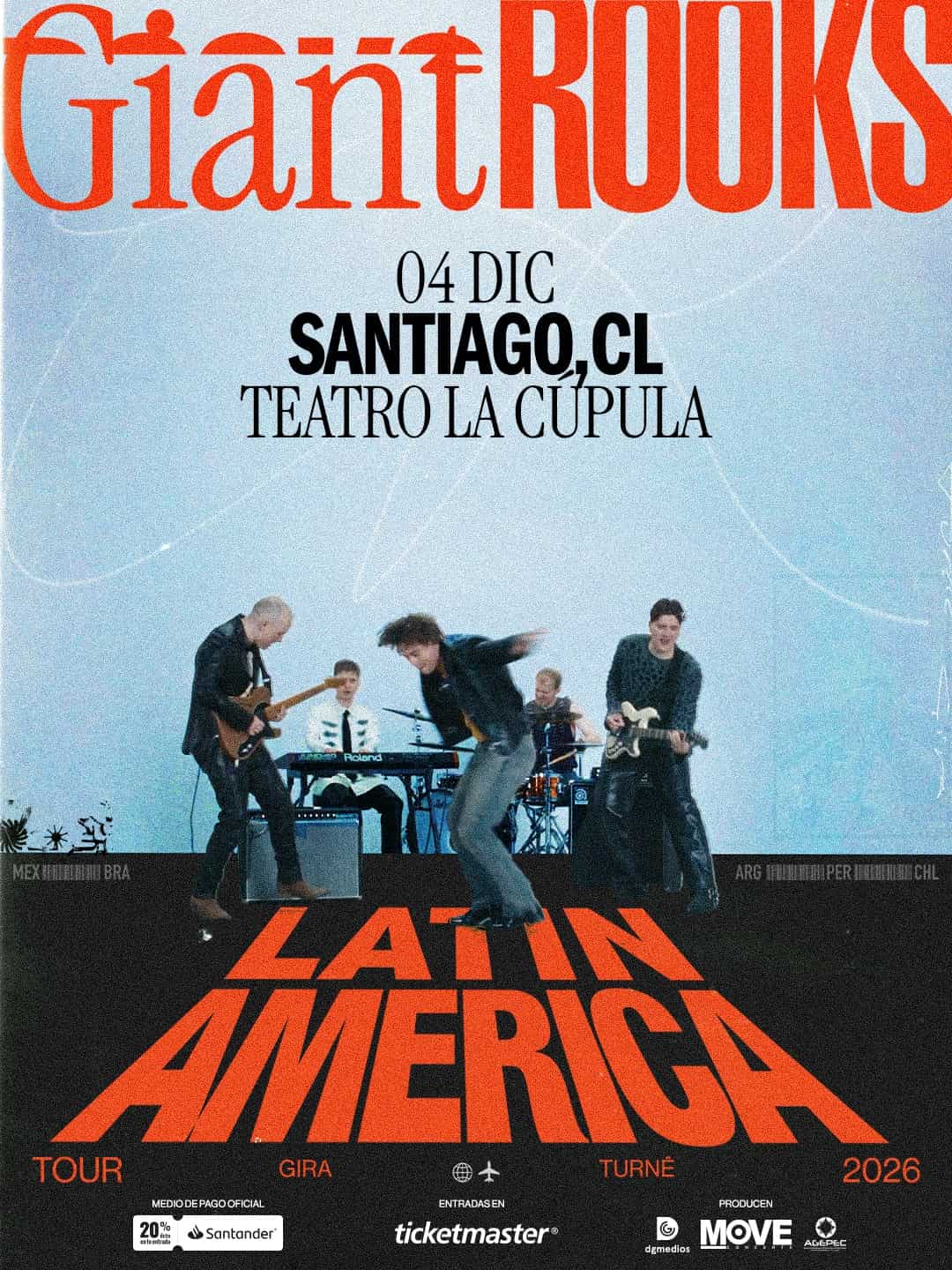 Giant Rooks anuncia concierto en Chile: la banda alemana se presentará en Teatro La Cúpula