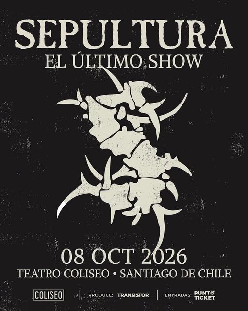Sepultura en Chile 2026 con su gira final “Celebrating Life Through Death”
